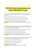 CPPS IHI Practice Exam &ndash; Verified Questions and Correct Answers &vert; 2026&sol;2027 A&plus; Grade Edition