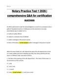 Notary Practice Test 1 2026 &ndash; Q&A Study Guide for NY Notary Certification