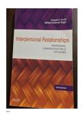 Test Bank for Interpersonal Relationships&colon; Professional Communication Skills for Nurses&comma; 6th Edition by Arnold &ndash; Complete and Updated Coverage&period;