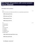 MDA Chapter 38 questions with correct answers rated A&plus; 2025-2026