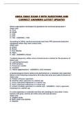 AMCA CMAC EXAM 4 WITH QUESTIONS AND CORRECT ANSWERS LATEST UPDATE&excl;&excl;