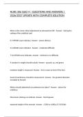 NURS 306 QUIZ 4 &vert; QUESTIONS AND ANSWERS &vert; 2026&sol;2027 UPDATE WITH COMPLETE SOLUTION