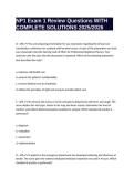 NP1 Exam 1 Review Questions WITH COMPLETE SOLUTIONS 2025&sol;2026