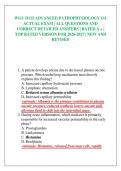 WGU D115 ADVANCED PATHOPHYSIOLOGY OA ACTUAL EXAM &vert; ALL QUESTIONS AND CORRECT DETAILED ANSWERS &vert; RATED A &plus; &vert; TOP RATED VERSION FOR 2026-2027 &vert; NEW AND REVISED