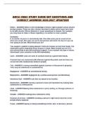 AMCA CMAC STUDY GUIDE SET QUESTIONS AND CORRECT ANSWERS 2026-2027 UPDATED&excl;&excl;