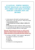 LCAS EXAM &ndash; NORTH CAROLINA NEWEST 2026 EXAM &vert; ALL QUESTIONS AND CORRECT DETAILED ANSWERS &vert; ALREADY A GRADED &vert; NEW AND REVISED