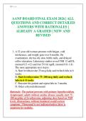 AANP BOARD FINAL EXAM 2026 &vert; ALL QUESTIONS AND CORRECT DETAILED ANSWERS WITH RATIONALES &vert; ALREADY A GRADED &vert; NEW AND REVISED