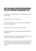BIOS 256 EXAM 3 CERTIFICATION REVIEW SET 2026 ANSWERS GUARANTEED PASS