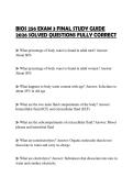 BIOS 256 EXAM 3 FINAL STUDY GUIDE 2026 SOLVED QUESTIONS FULLY CORRECT