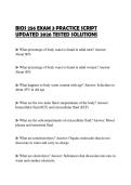 BIOS 256 EXAM 3 PRACTICE SCRIPT UPDATED 2026 TESTED SOLUTIONSBIOS 256 EXAM 3 PRACTICE SCRIPT UPDATED 2026 TESTED SOLUTIONS