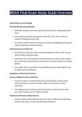 MDAS Final Exam Study Guide Overview