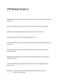 CPI Module Exam 3 Questions and Answers