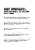 BYU CELL 220 EXAM 2 MUSCULAR SKELETAL NERVOUS SYSTEMS FINAL STUDY GUIDE 2026 SOLVED QUESTIONS FULLY CORRECT