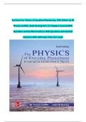 Complete Test Bank For Physics of Everyday Phenomena&comma; 10th Edition by W&period; Thomas Griffith&comma; Juliet Brosing All 21 Chapters Covered With Questions And Correct Answers With Detailed Rationales And Case Study&period;