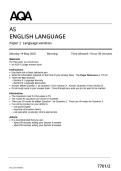 225AQA English Language AS Paper 2 7701&sol;2 Language varieties MERGED QUESTION PAPER & MARKSCHEME