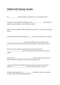 OSHA 510 Study Guide Questions and Answers