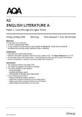 2025 AQA AS English Literature A 7711&sol;2 Paper 2 Love through the ages&colon; prose MERGED QUESTION PAPER & MARKSCHEME