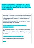 California Notary Practice Exam 2026 -2027 LATEST  VERSION WITH COMPLETE QUESTIONS AND CORRECT  DETAILED ANSWERS NEWEST EXAM VERIFIED 100&percnt;  ALREADY GRADED A&plus; 