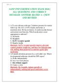 AANP FNP CERTIFICATION EXAM 2026 &vert; ALL QUESTIONS AND CORRECT DETAILED ANSWERS &vert;RATED A &plus; &vert;NEW AND REVISED