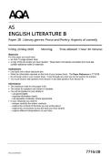 2025 AQA AS English Literature B PAPER 2B 7716&sol;2B Literary genres&colon; Prose and poetry&colon; Aspects of comedy MERGED QUESTION PAPER & MARKSCHEME