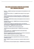 MAC AMCA EXAM WITH COMPLETE SOLUTIONS 100&percnt; VERIFIED 2026-2027&excl;&excl;
