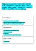 ATI CBC level 3 Exam 2026 -2027 LATEST VERSION  WITH COMPLETE QUESTIONS AND CORRECT DETAILED  ANSWERS NEWEST EXAM VERIFIED 100&percnt; ALREADY  GRADED A&plus;&vert;Bevill State Community College 