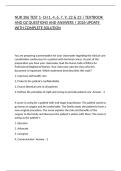 NUR 306 TEST 1- CH 1&comma; 4&comma; 6&comma; 7&comma; 9&comma; 22 & 23 &vert; TEXTBOOK AND QZ QUESTIONS AND ANSWERS &vert; 2026 UPDATE WITH COMPLETE SOLUTION