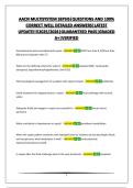 AACN PCCN MULTISYSTEM SEPSIS&vert;QUESTIONS AND 100&percnt; CORRECT WELL DETAILED ANSWERS&vert;LATEST&excl;&excl;&excl;&excl;&excl;2025&sol;2026&vert;GUARANTEED PASS&vert;GRADED A&plus;&vert;VERIFIED