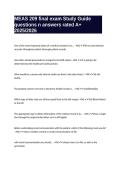 MEAS 209 final exam Study Guide questions n answers rated A&plus; 2025&sol;2026