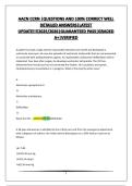 AACN CCRN &vert;QUESTIONS AND 100&percnt; CORRECT WELL DETAILED ANSWERS&vert;LATEST&excl;&excl;&excl;&excl;&excl;2025&sol;2026&vert;GUARANTEED PASS&vert;GRADED A&plus;&vert;VERIFIED