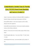 Comprehensive Anemia Types & Nursing Care&colon; NCLEX Focus Exam Questions and Answers Graded A&plus;