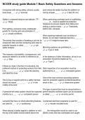 NCCER study guide Module 1 Basic Safety Questions and Answers