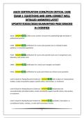 AACN CERTIFICATION EXAM BUNDLE &vert;QUESTIONS AND 100&percnt; CORRECT WELL DETAILED ANSWERS&vert;LATEST&excl;&excl;&excl;&excl;&excl;2025&sol;2026&vert;GUARANTEED PASS&vert;GRADED A&plus;&vert;VERIFIED