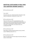 IDENTIFYING SAFEGUARDING PII FINAL PAPER 2026 QUESTIONS ANSWERS GRADED A&plus;
