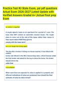 Practice Test NJ State Exam&comma; psi pdf questions  Actual Exam 2026-2027Latest Update with  Verified Answers Graded A&plus;Actual final prep  Exam  