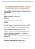 CASLI GENERAL KNOWLEDGE EXAM STUDY GUIDE WITH COMPLETE SOLUTIONS 100&percnt; VERIFIED 2026-2027&excl;&excl;