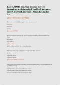 RVT ARDMS Practice Exam 1 Review Questions with Detailed Verified Answers&period;