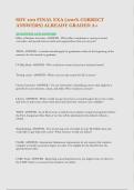 SDV 100 FINAL EXA &lpar;100- CORRECT ANSWERS&rpar; ALREADY GRADED A&plus;