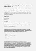 NURS 5315 Advanced Pathophysiology Exam 1 Review Questions and Answers 2025&sol;26- UTA
