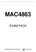 MAC4863 EXAM PACK 2026