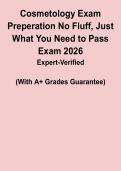 Cosmetology Exam Prep Questions 2026 PDF &vert; No-Fluff Pass Guide