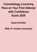 Cosmetology Licensing Exam 2026 PDF &vert; Pass on Your First Attempt