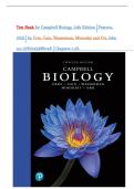 Test Bank for Campbell Biology&comma; 12th Edition &lpar;Pearson&comma; 2026&rpar; by Urry&comma; Cain&comma; Wasserman&comma; Minorsky and Orr&comma; Isbn no&semi; 9780135988046 &lpar;Chapters 1-56&rpar; Complete Study Guide&excl;