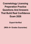 Cosmetology Licensing Prep 2026 PDF &vert; Practice Questions That Build Real Skills