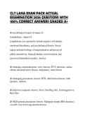 CLT LANA EXAM PACK ACTUAL EXAMINATION 2026 QUESTIONS WITH 100&percnt; CORRECT ANSWERS GRADED A&plus;