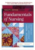 Test Bank for Fundamentals of Nursing&comma; 12th Edition &lpar;2026&rpar; by Potter&comma; Perry&comma; Stockert&comma; Hall&comma; and Ostendorf  chapter 1-50 A&plus; graded with over 1&comma;500&plus; questions