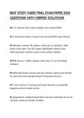 BKAT STUDY GUIDE FINAL EXAM PAPER 2026 QUESTIONS WITH VERIFIED SOLUTIONS