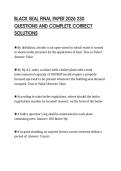 BLACK SEAL FINAL PAPER 2026 230 QUESTIONS AND COMPLETE CORRECT SOLUTIONS