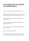 BLEA EXAMINATION TEST 2026 QUESTIONS WITH ANSWERS GRADED A&plus;