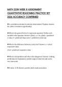 MATH 225N WEEK 8 ASSIGNMENT QUANTITATIVE REASONING PRACTICE SET 2026 ACCURACY CONFIRMED